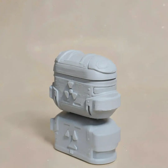 Άβαφη 3d Sammelbare Figur Basic Hazmat Suit Airpod Case Holder Basis Diy Δώρο Χρώματα 30 Cm 1:6