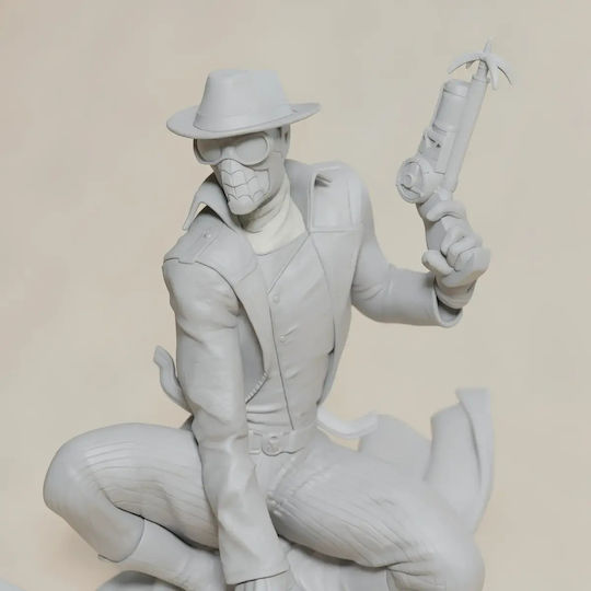 Unpainted 3D Figure Spider Noir Gun Printing Figurine Painting DIY Gift Colors 15.2 Cm 1:12