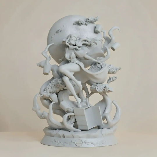Figurină 3D Nezuko Neagră Model Din Demon Slayer Vopsire Diy Cadou Culori 30 Cm 1:6