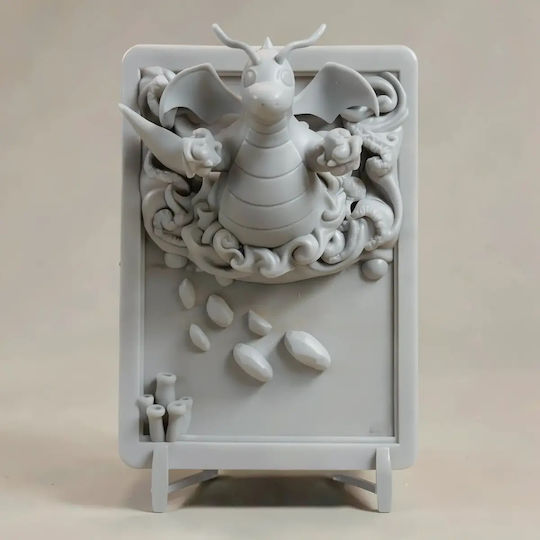 Άβαφη 3d Φιγούρα Pokemon 3d Card Collection Dragonite Βάψιμο Diy Δώρο Χρώματα 30 Cm 1:6