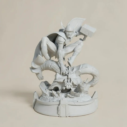 Unpainted 3D Figure Spider Thor In Action 3D Printing Models Painting DIY Gift Colors 15.2 Cm 1:12