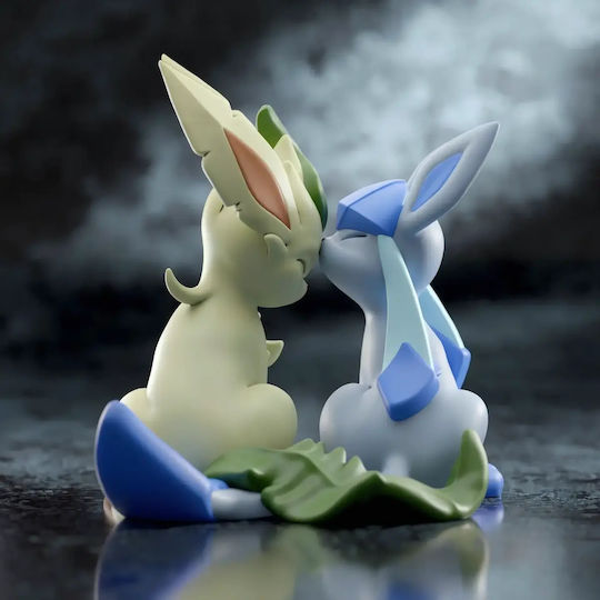 Unpainted 3D Figure Basic Pokemon Collection Glaceon Leafeon Painting Diy Gift Colors 30 Cm 1:6