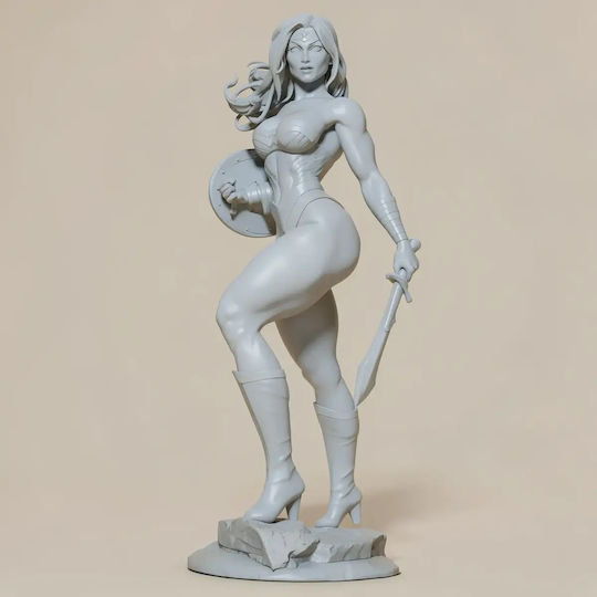 Unpainted 3D Figur Wonder Woman Nsfw Model Painting Diy Geschenk Farben 30 Cm 1:6
