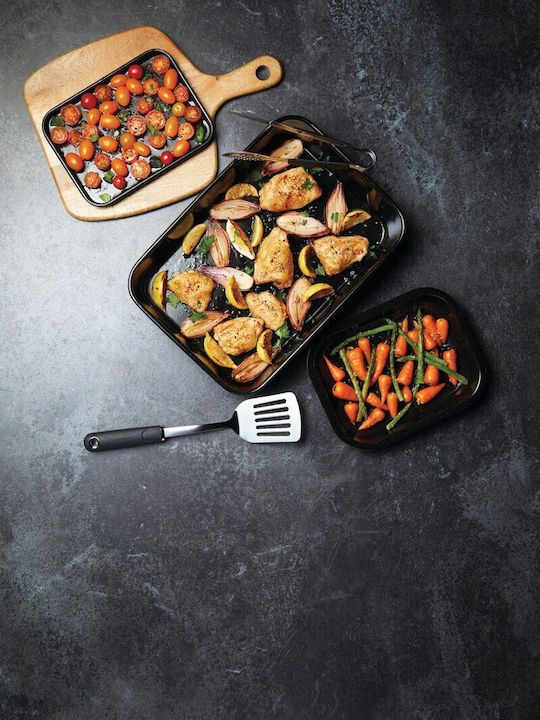 Kitchen Craft Ταψί από Ανοξείδωτο Ατσάλι με Εμαγιέ Επίστρωση 18x23cm