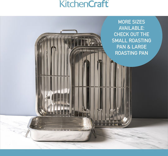 Kitchen Craft Ταψί από Ανοξείδωτο Ατσάλι 31x43cm