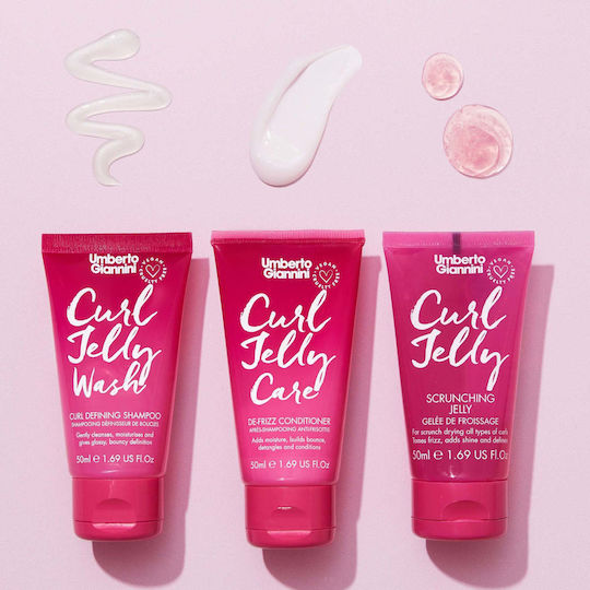 Umberto Giannini Curl Starter Kit Haarpflege- & Styling-Set für Lockiges Haar mit Shampoo & Conditioner 3tlg