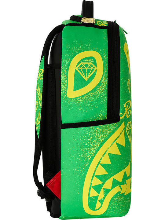 Sprayground Ученическа Раница Зелена с Джоб за Бутилка