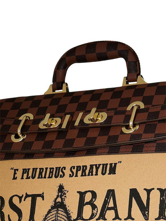 Sprayground School Shoulder Bag Brown