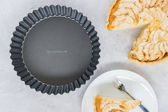 Kitchen Craft Φόρμα Ζαχαροπλαστικής για Τάρτα από Ανοξείδωτο Ατσάλι 25x25εκ.