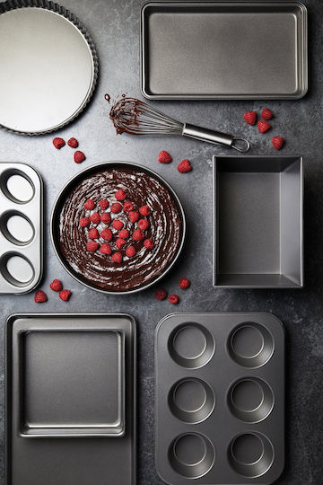 Kitchen Craft Φόρμα Ζαχαροπλαστικής για Cupcakes/Muffins από Ανοξείδωτο Ατσάλι 35x26εκ.