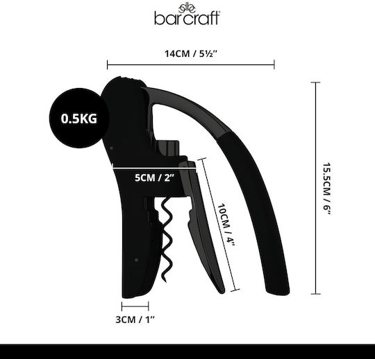 Barcraft Korkenzieher Aus Chromstahl