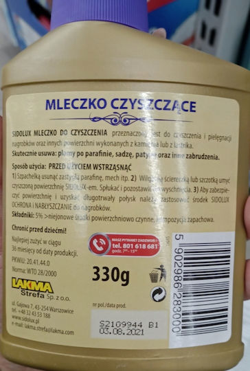 Lakma Flüssiges Fleckenreinigungsmittel für Stein 330gr