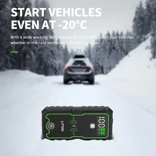Utrai JS-1 Pro Tragbarer Batterie-Starter Auto & Motorrad 16000mAh mit Power Bank USB Taschenlampe 12V