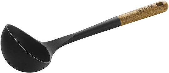 Staub Polonică adâncă de supă din silicon neagră 31cm