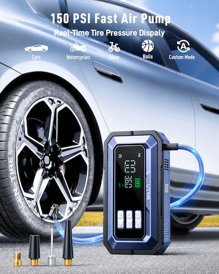 Utrai JS-30 Tragbarer Batterie-Starter Auto & Motorrad 8000A mit Power Bank USB Pumpe Taschenlampe 12V