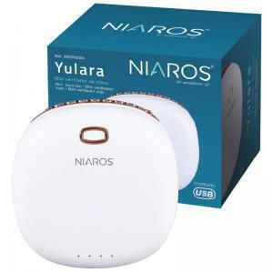 Niaros Ανεμιστηράκι Χειρός USB 3W Λευκό 0049962