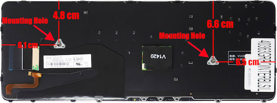 Greek Laptop Keyboard Hp Elitebook 840 G1 850 G1 840 G2 850 G2 Zbook 14 740 G2 745 G2 750 G1 750 G2 755 G2 736654-001 731179-001 Gr Backlit Pointer Black Silver Frame Code 40363grpointerblsil
