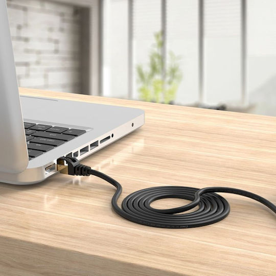 Orico Direct Attach Copper Cat.7 10Gbps Network Cable Outdoor 0.5m Black