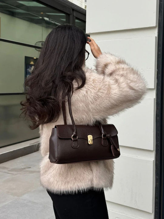Damentasche Schulter Beige
