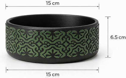 Stewehome Decorative Cactus Concrete Bonsai Succulents Green 15x5x5 Cm