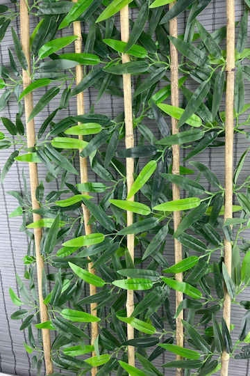 Stewehome Decorative Bamboo Branches Artificial Leaves Set 5 Pieces White Stewehome Decorative Bamboo Branches Artificial Leaves Set 5 Pieces White