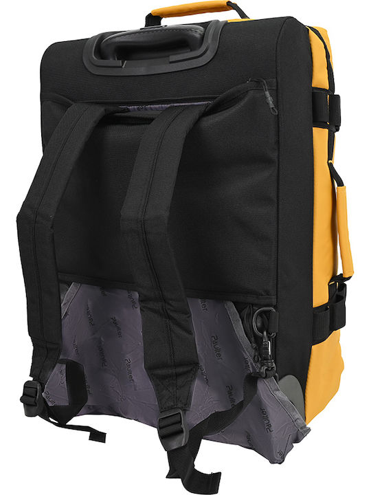 Paulter Cabin Fabric Yellow Travel Suitcase Height 53cm