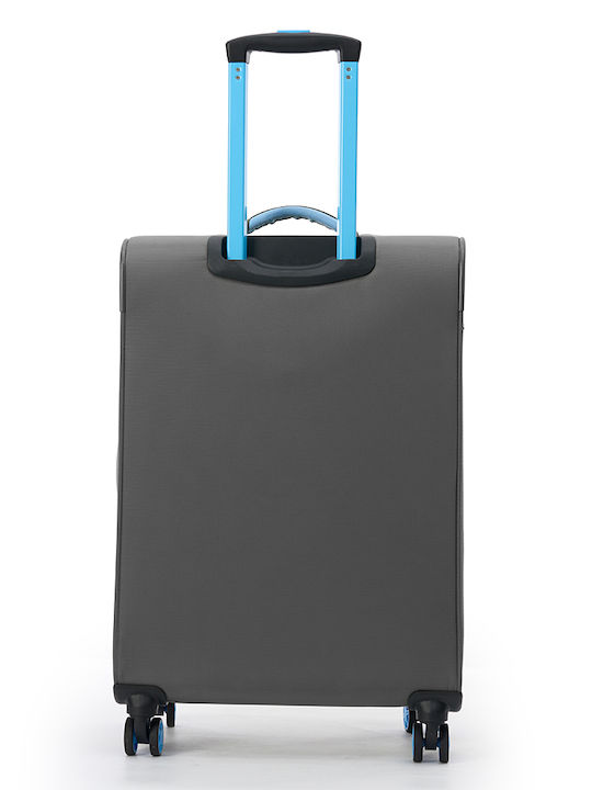 Dielle Medium Fabric Travel Suitcase Anthracite 67cm Height