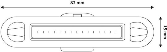 Entac EBL-PL-COB Reîncărcabil Partea din spate Lumină Bicicletă Cob din plastic