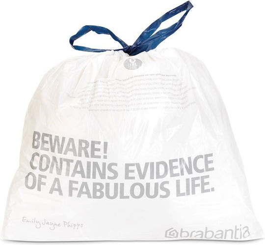 Brabantia Sacuri De Gunoi Rezistente Capacitate 18lt Cu Bandă De Dantelă 20 Buc