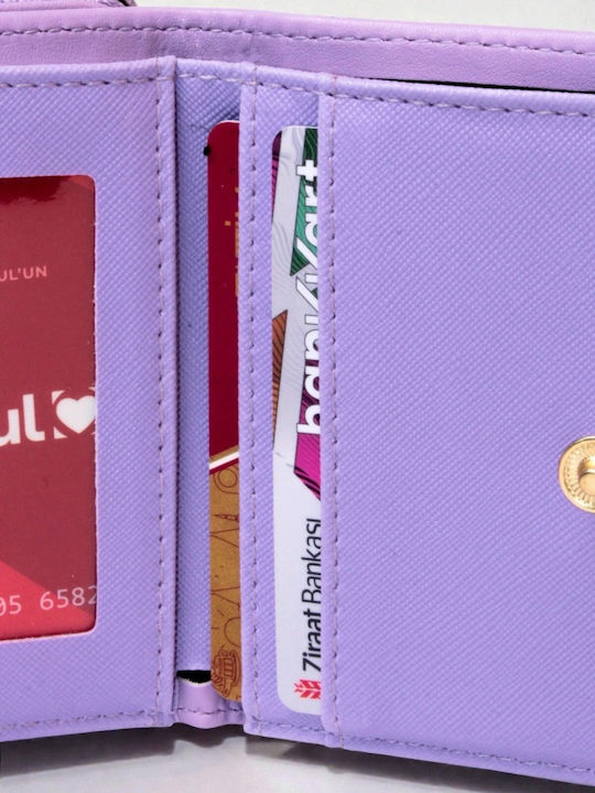Kleines Damenbrieftasche Flieder