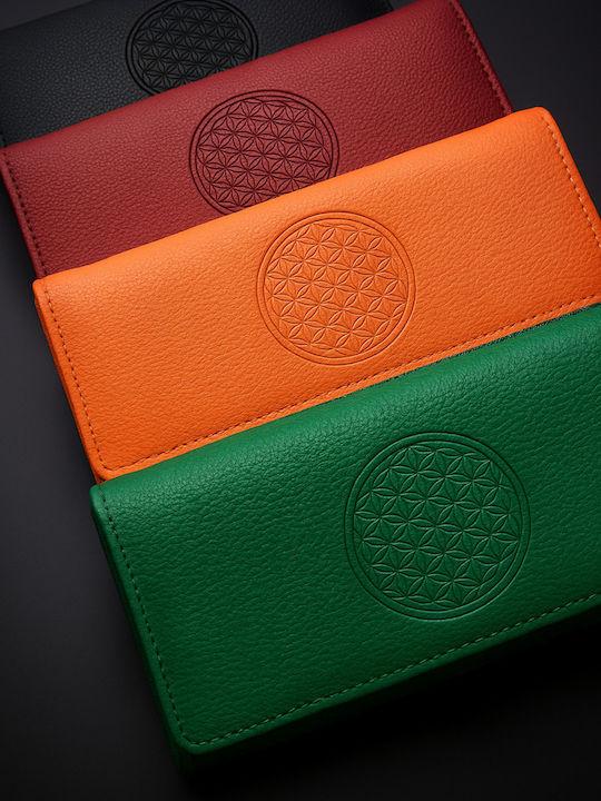Малък дамски портфейл Оранжев