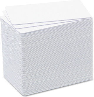 Badgy Druckkarten Weiß 0,50mm Pack Badgy Karten Drucker