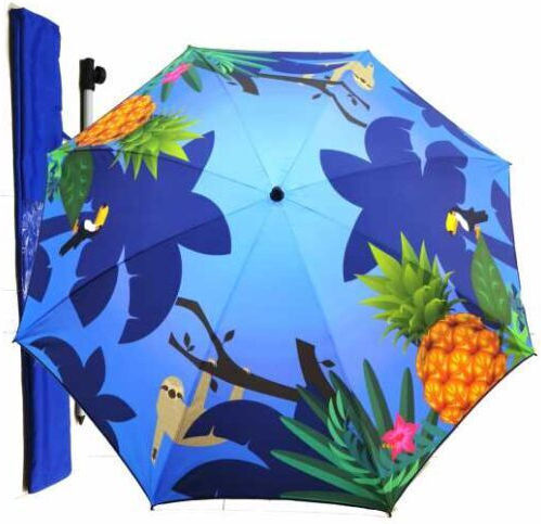 Zanna Toys Folding Beach Umbrella Diameter 2m Leopard