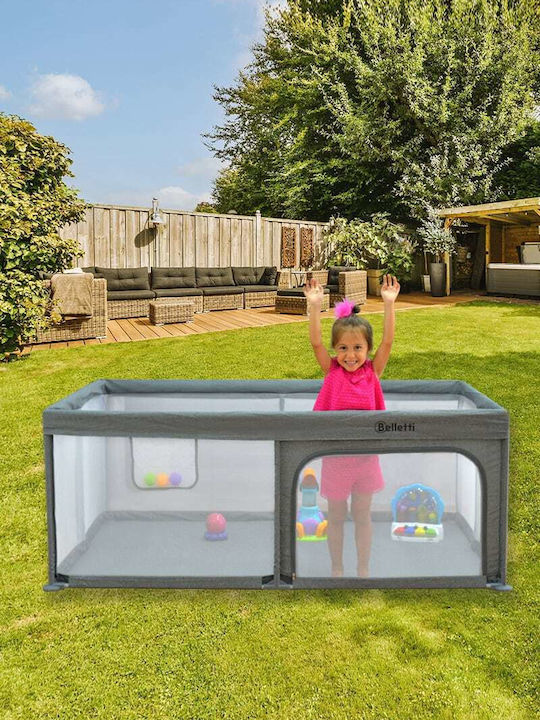Belletti Playpen with Mattress Gray 200x180cm