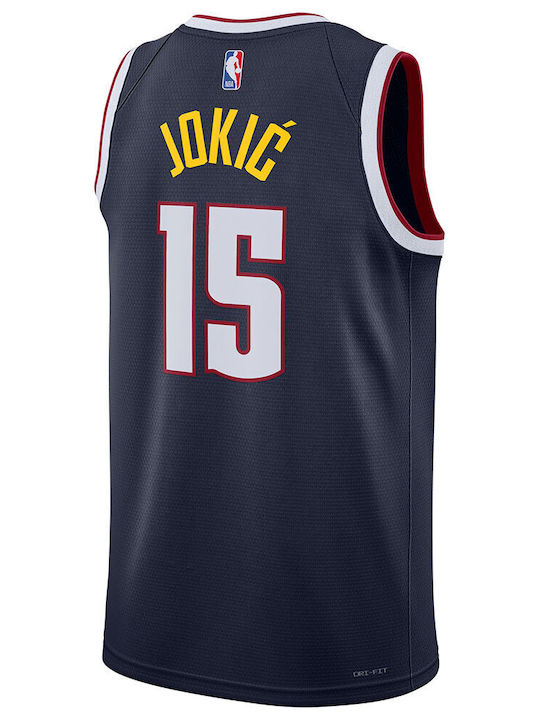 NBA Swingman Denver Nuggets Icon Edition 2022/23 Nikola Jokic Ανδρική Φανέλα Εμφάνισης Μπάσκετ