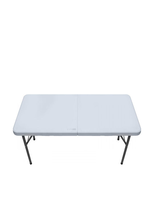 Outdoor Catering Foldable White Table 120x60x74cm