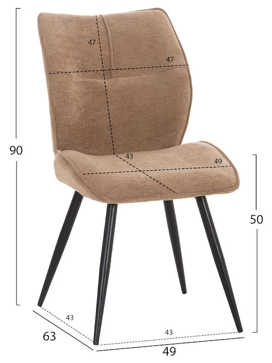 Set de sufragerie Gaff cu 4 scaune 160x80cm.