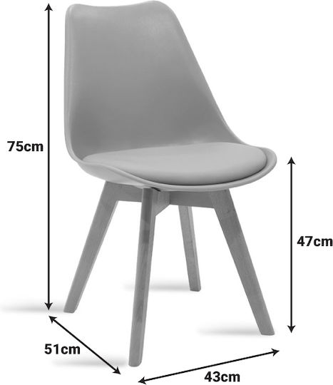 Кухненска Маса Antoro с 4 Стола 80x80см