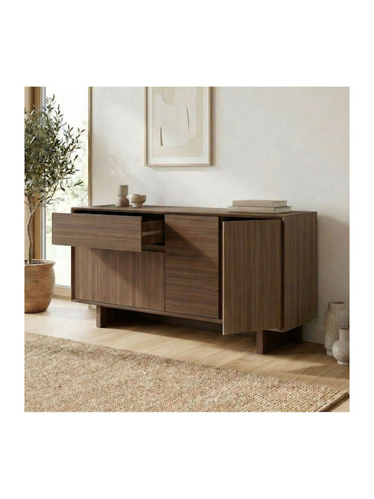 Wooden Sideboard Walnut 146x45x76.5cm