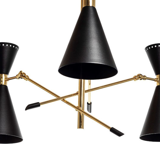 Deli Pendant Ceiling Light For 6 Bulbs E27 82x82cm