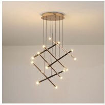Eurolamp Висящо осветително тяло Черно 50x40x120см.