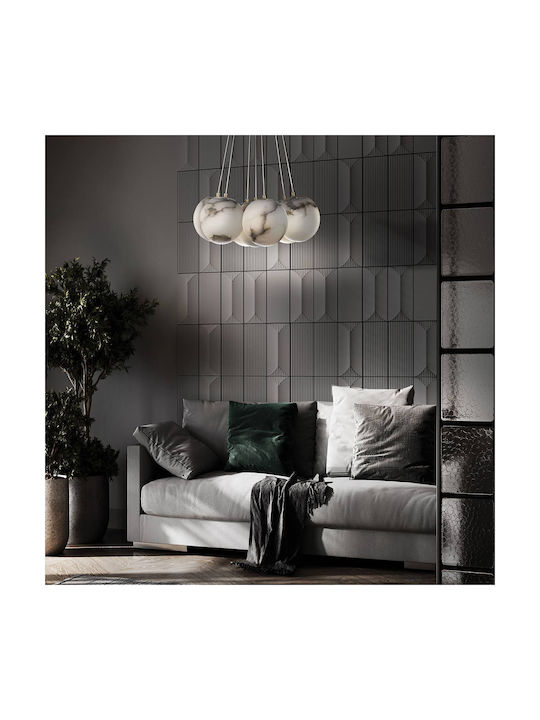 Kepler Deckenleuchte LED mit Warmen Weiß Licht 45.6x45.6cm