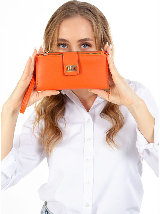 Kleines Damenbrieftasche Orange