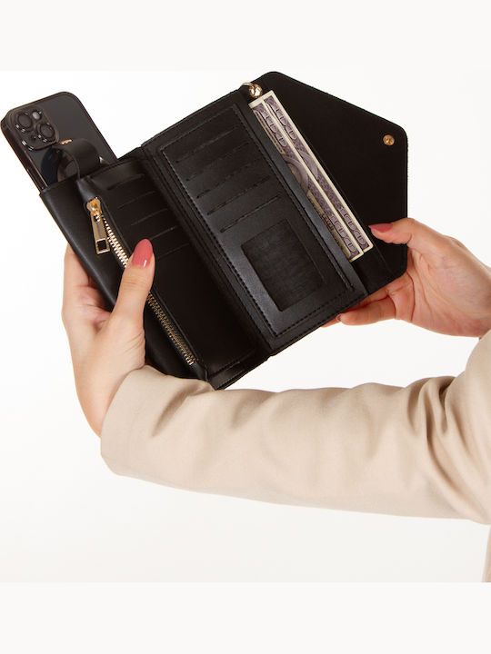 Small Leather Women's Wallet Black