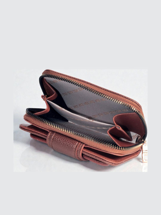 Small Women's Card Wallet Tabac Brown