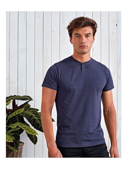 Premier Men's Promotional Short Sleeve T-Shirt Navy Melange