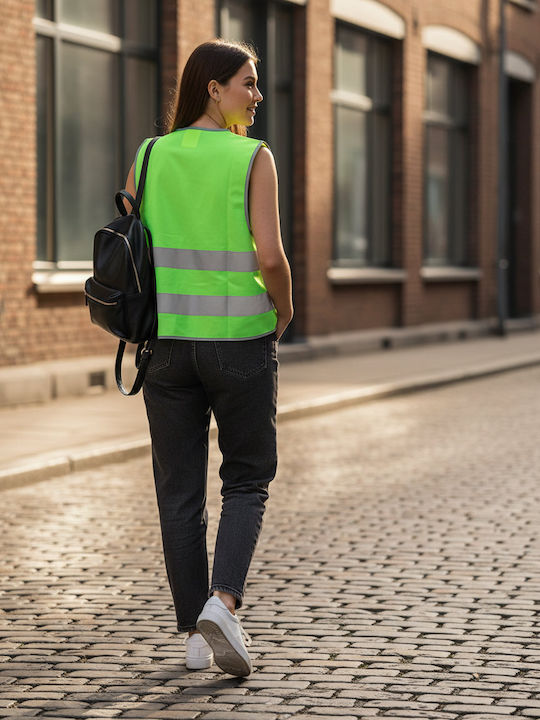 Result Men's Work Vest with Reflective Tapes Green