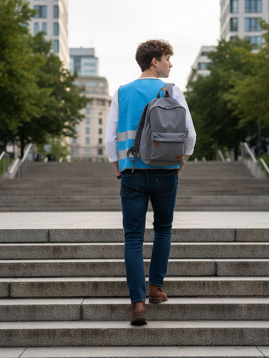 Result Men's Work Vest with Reflective Tapes Light Blue