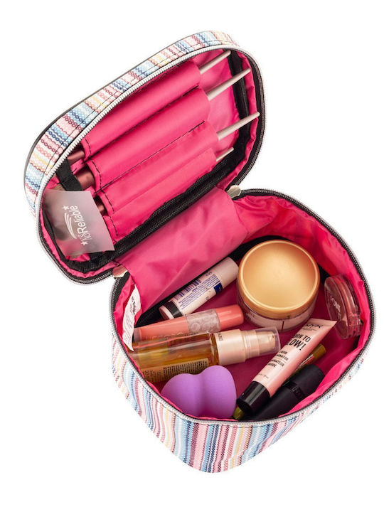 Enpapa Multifunctional Set of 3 Makeup Bags Set of Multicolour Sponges