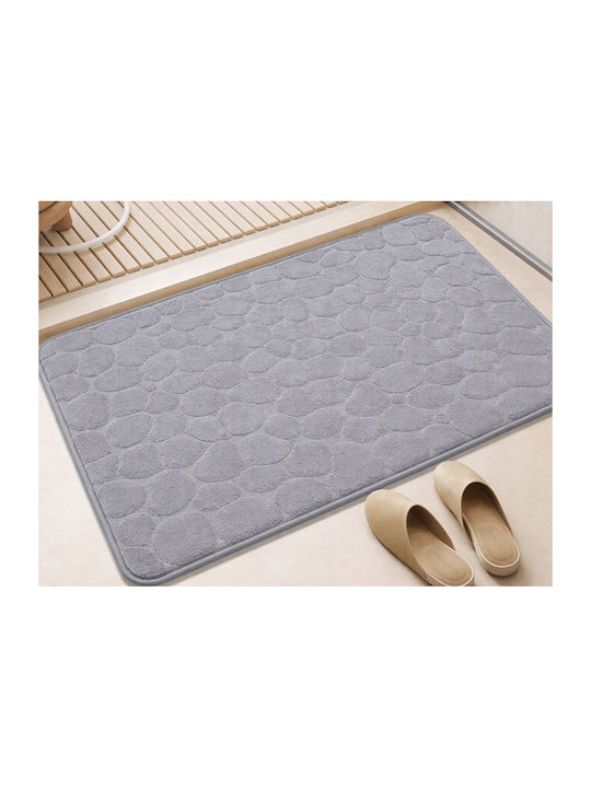 Verk Group Non-Slip Set Bath Mats Memory Foam Grey 80x50cm